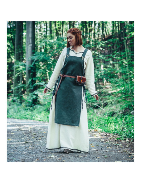 Surcot femme Aleiga vert à bretelles