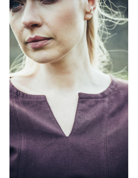 Robe femme viking modèle Lina, marron...