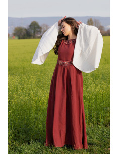 Robe médiévale noble Yala, avec dentelle 2
