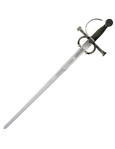 Épée de Francisco Pizarro, finie en argent vieilli, XVIe...