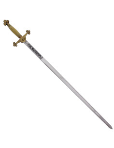 Épée cérémonielle de loge maçonnique à lame droite et... 2