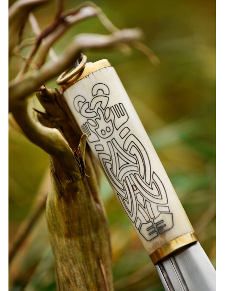 Petit couteau Viking Seax, manche en...