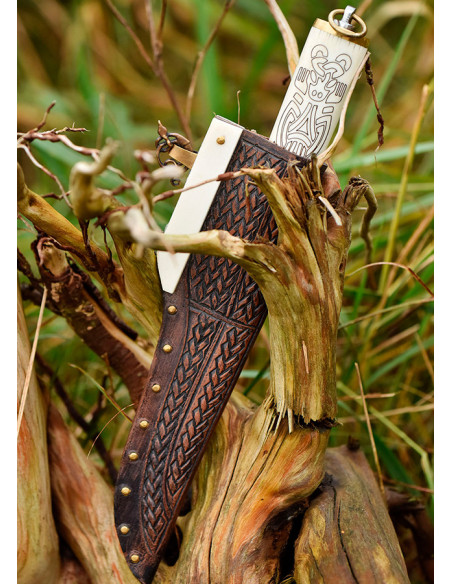 Petit couteau Viking Seax, manche en...