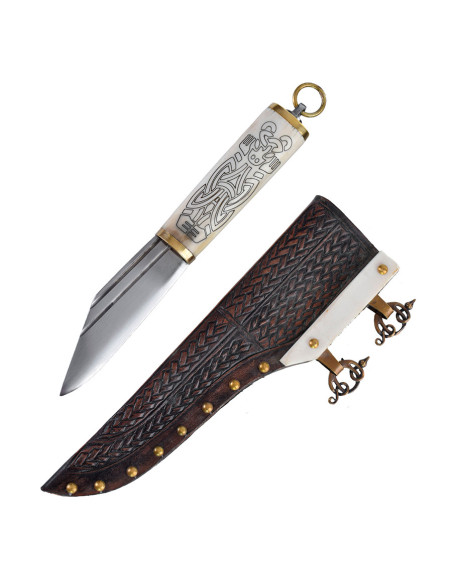 Petit couteau Viking Seax, manche en...