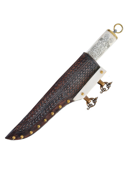 Petit couteau Viking Seax, manche en...