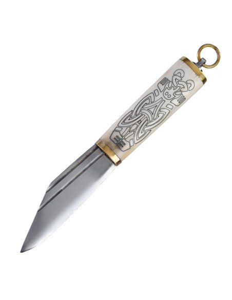 Petit couteau Viking Seax, manche en...