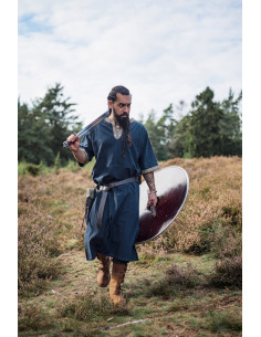 Tunique viking manche courte Richard, bleu