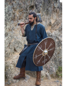 Tunique viking manche courte Richard, bleu 2