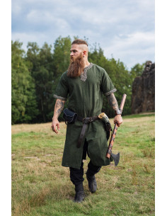 Tunique viking manche courte Richard, vert