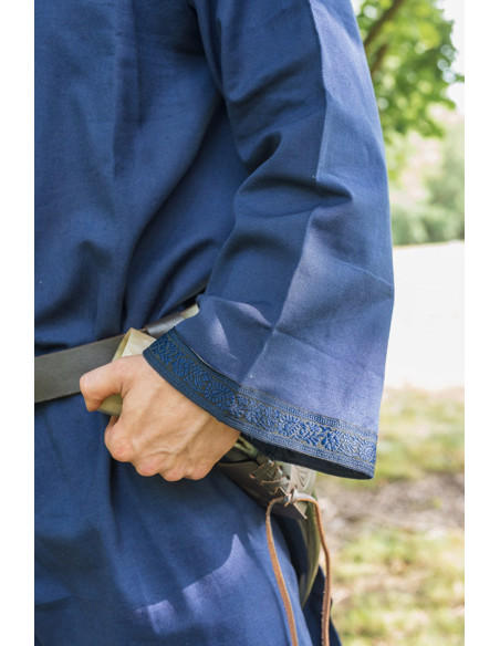 Tunique médiévale Halvor, bleu