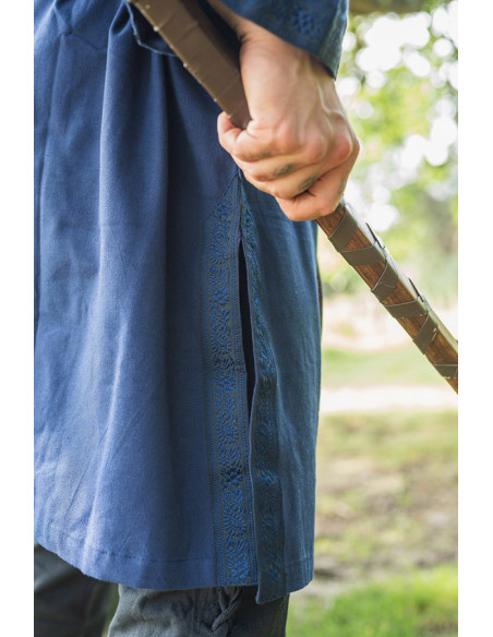 Tunique médiévale Halvor, bleu