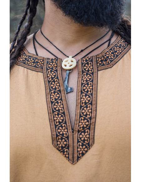 Tunique médiévale Halvor, marron miel