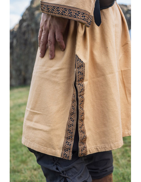 Tunique médiévale Halvor, marron miel