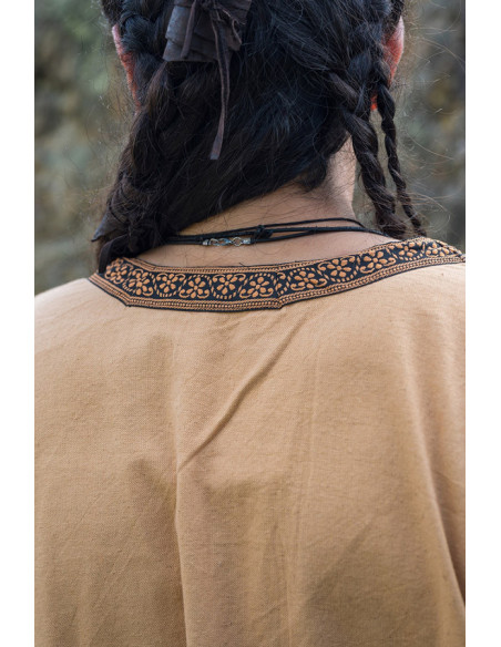 Tunique médiévale Halvor, marron miel
