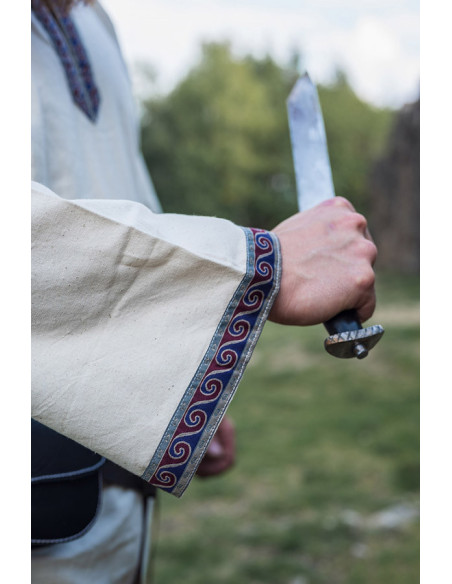 Tunique médiévale Halvor, blanc naturel