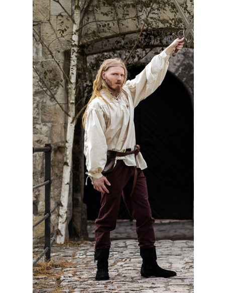 Pantalon médiéval unisexe MARRON...