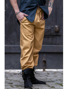 Pantalon médiéval unisexe MARRON CLAIR avec ceinture... 2
