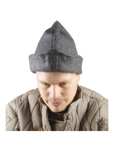 Bonnet Robin des Bois en laine grise 2