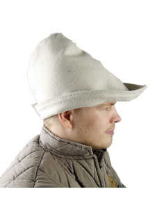 Chapeau Robin des Bois en laine blanche naturelle