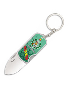 Couteau-porte-clés Légion Espagnole 3D avec clip, lame 4 cm