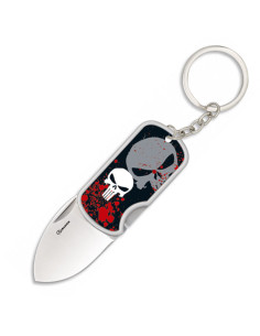 Couteau de poche-porte-clés tête de mort espagnole 3D...