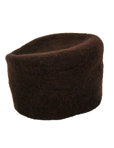 Chapeau en feutre de laine modèle Hans, couleur marron