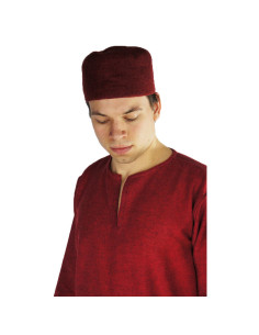 Chapeau en feutre de laine modèle Hans, couleur rouge