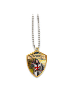 Pendentif bouclier Templier et sa légende
