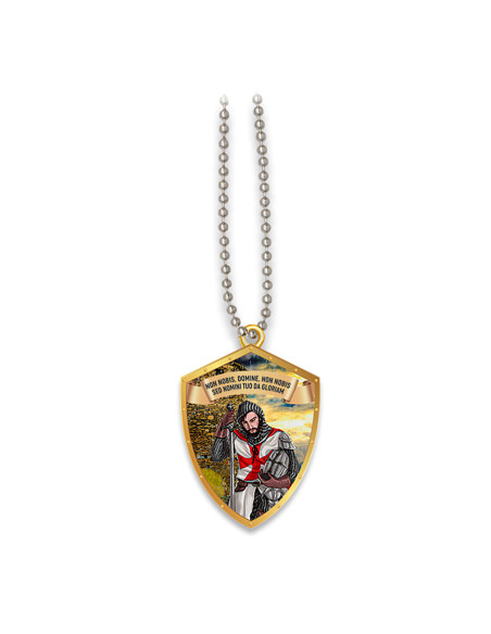 Pendentif bouclier Templier et sa...