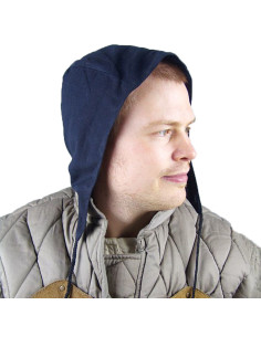 Crêpe paysan médiéval modèle Gérard, coton noir
