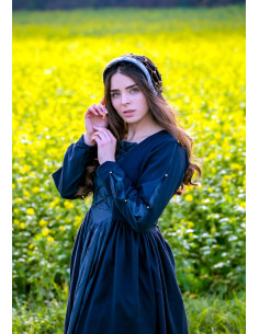 Noble Velvet Capuche Elaine, Noir 2