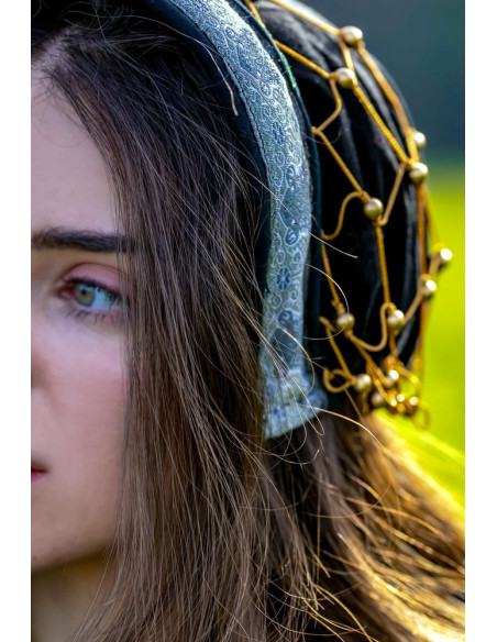 Noble Velvet Capuche Elaine, Noir