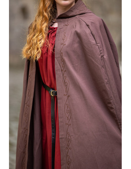Cape médiévale Erna en coton avec...