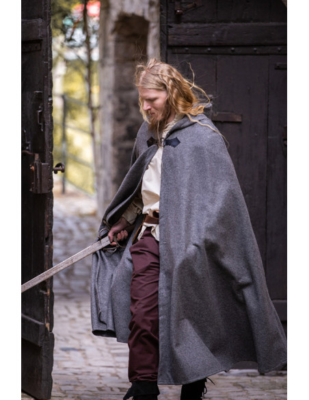 Cape médiévale en laine modèle Tjark,...
