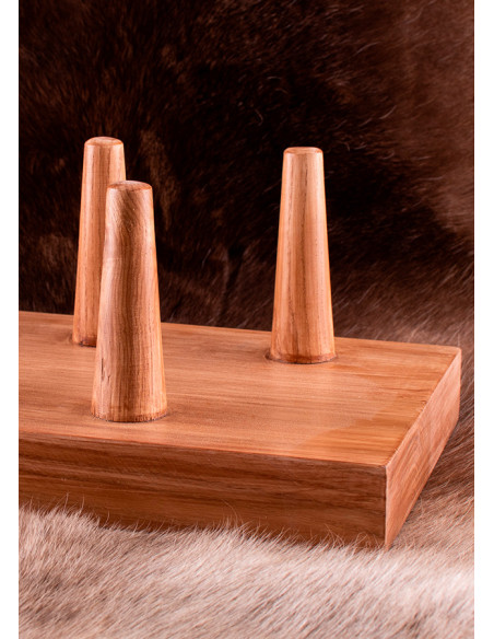 Présentoir en bois pour 13 fers de lance