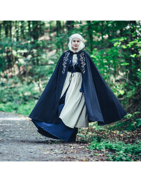 Cape médiévale avec broderie modèle...