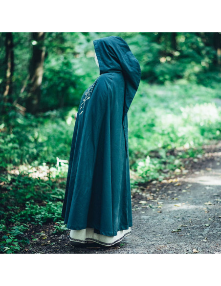 Cape médiévale avec broderie modèle...