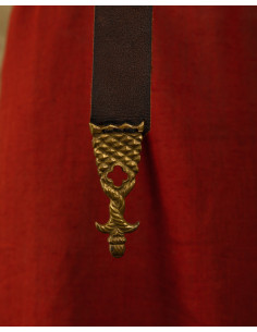 Ceinture médiévale en cuir noble Adalberto, 130 cm. 2
