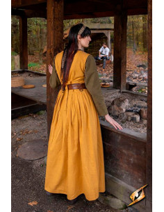 Robe médiévale et Renaissance femme Adelina en jaune... 2