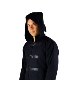 Manteau gothique en laine noire, modèle Ivanus 2