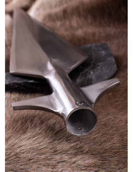 Fer de lance médiéval ailé, longueur...