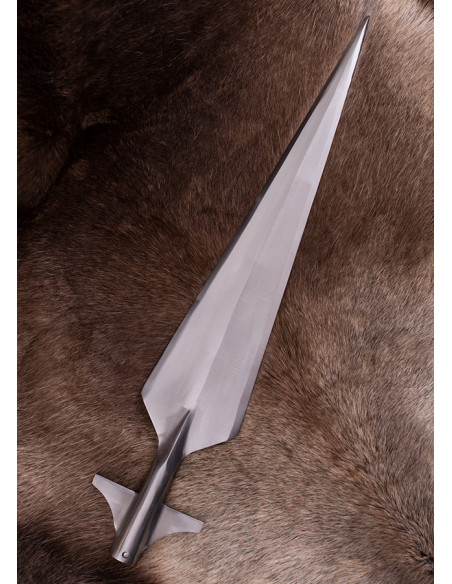 Fer de lance médiéval ailé, longueur...