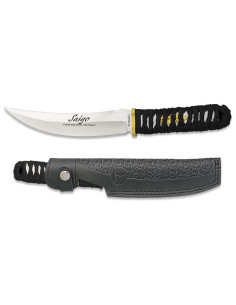 Couteau japonais Tokisu gaine cuir CNC cordage