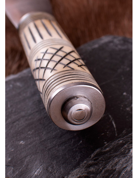Poignard Viking Seax avec manche en os