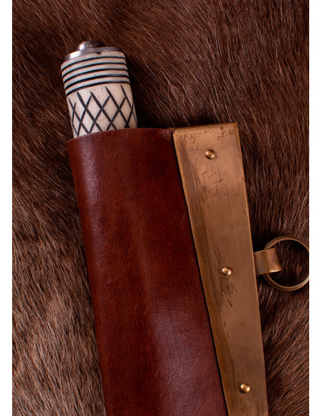 Poignard Viking Seax avec manche en os