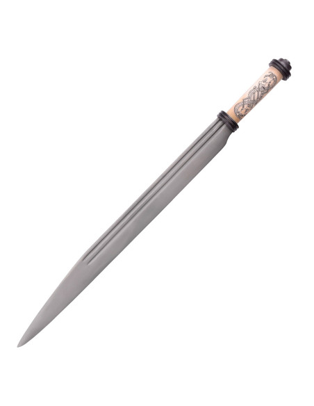 Long seax viking à garde en os, 10e...