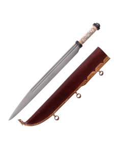 Long seax viking à garde en os, 10e siècle