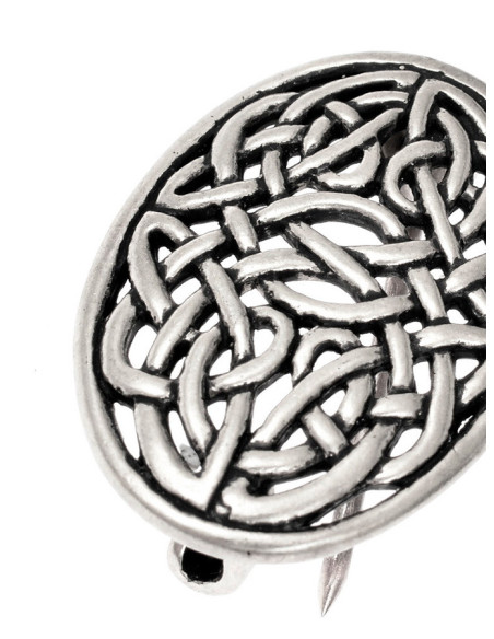 Broche Celtique Noeud Ajouré Ovale