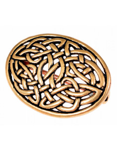 Broche Celtique Noeud Ajouré Ovale