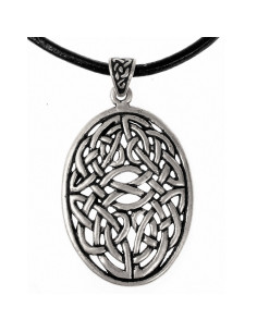Pendentif Ovale Noeud Ajouré Celtique 2